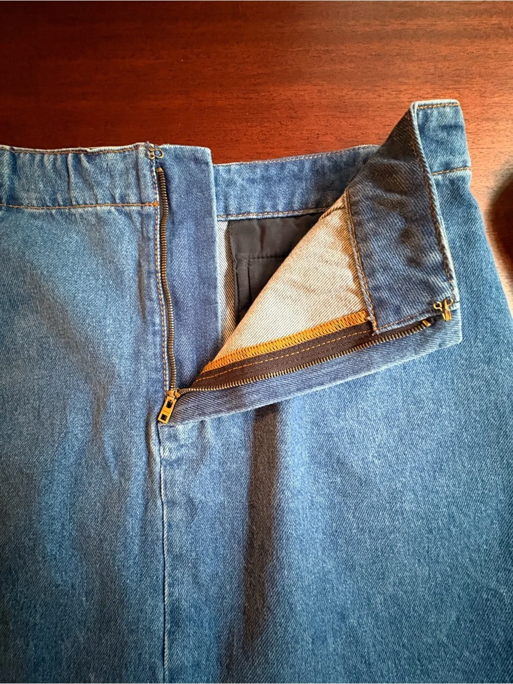 Coach Bluejean skirt.